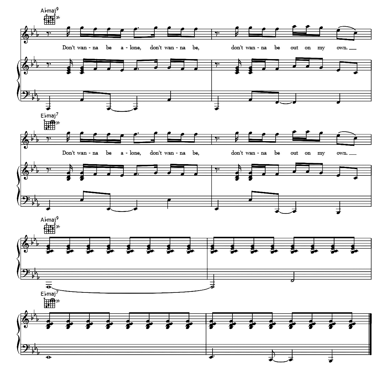 Spaceman sheet music 7