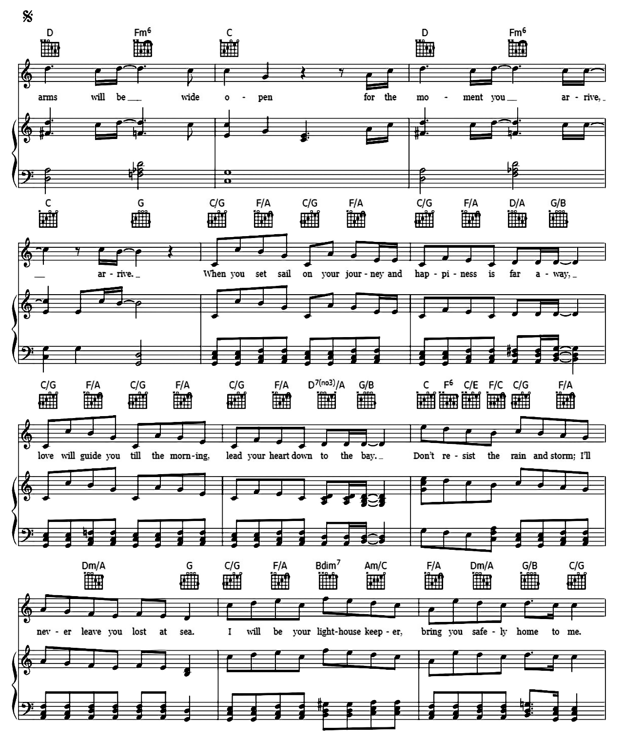 The Lighthouse Keeper sheet music 2