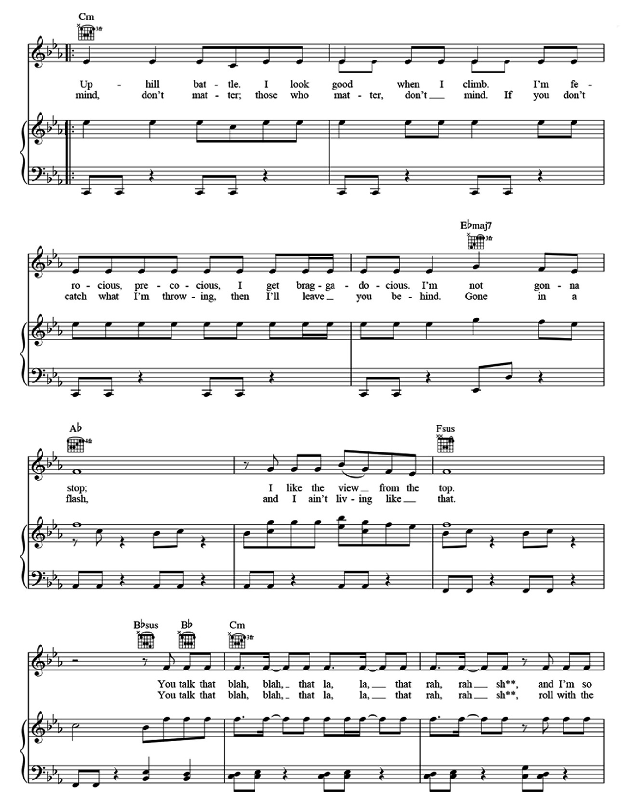 Masterpiece sheet music 2