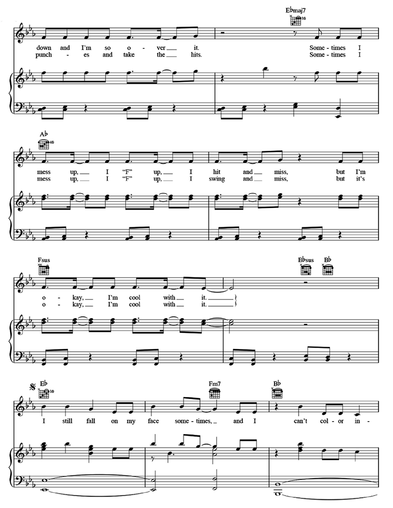 Masterpiece sheet music 3
