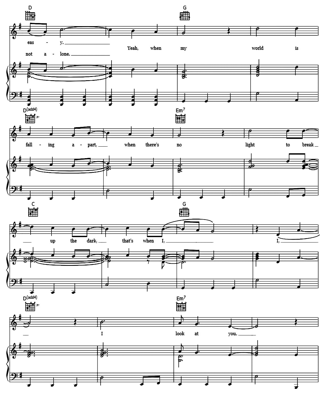 When I Look At You sheet music 3