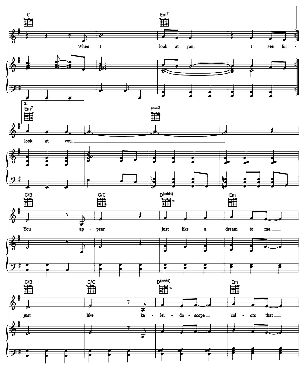 When I Look At You sheet music 5