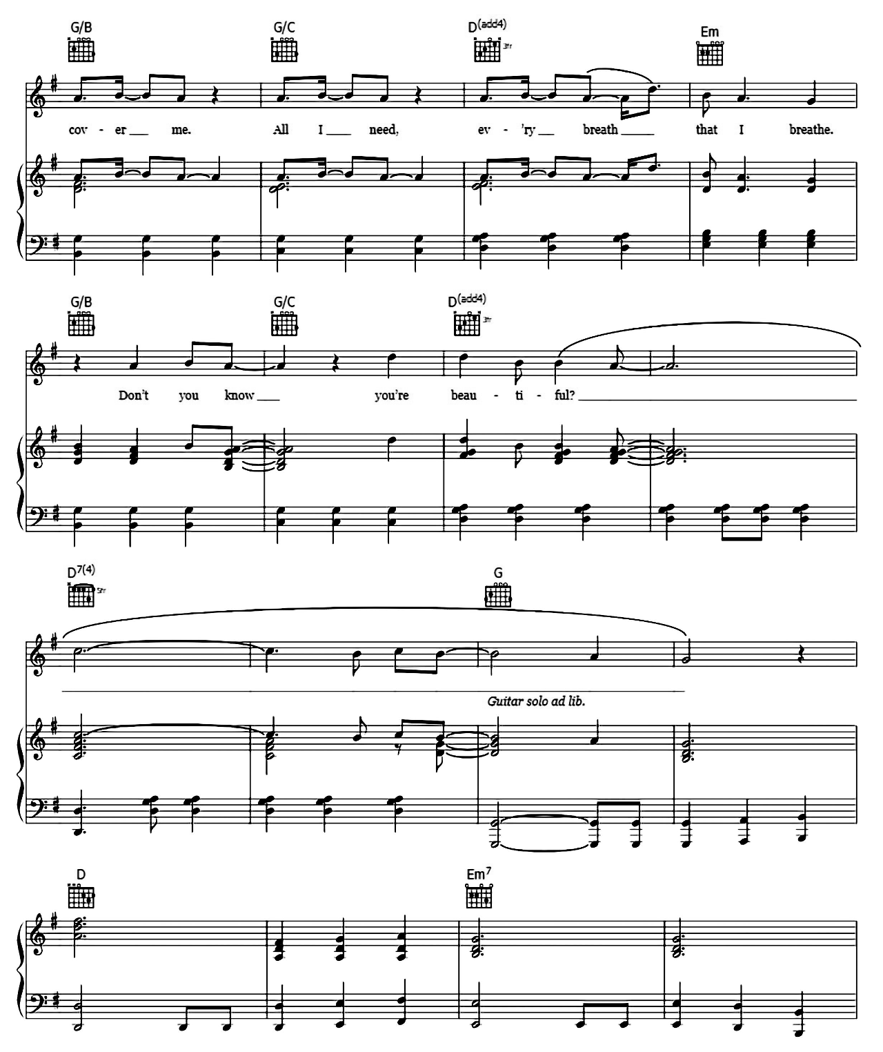 When I Look At You sheet music 6