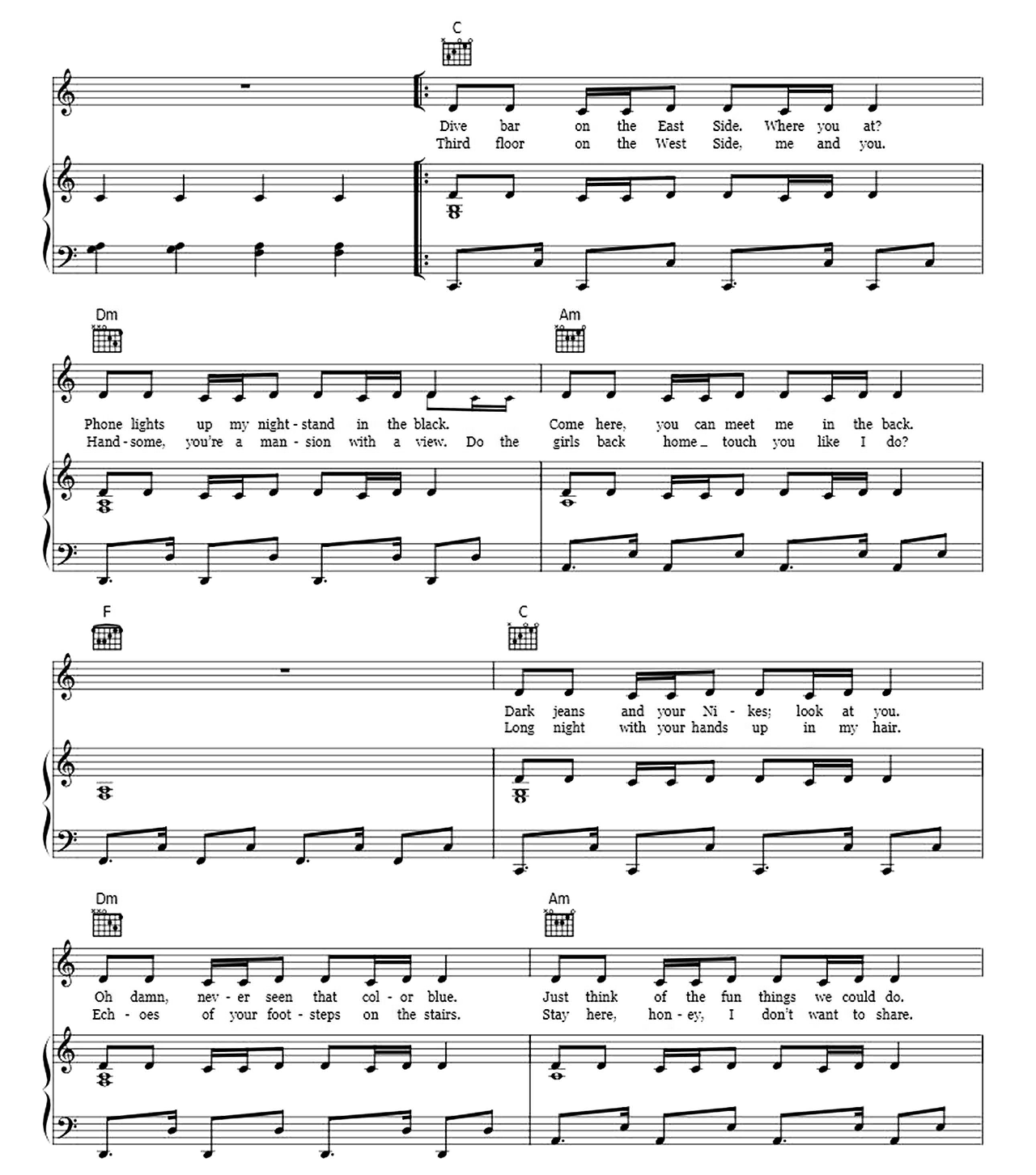 Delicate sheet music 2