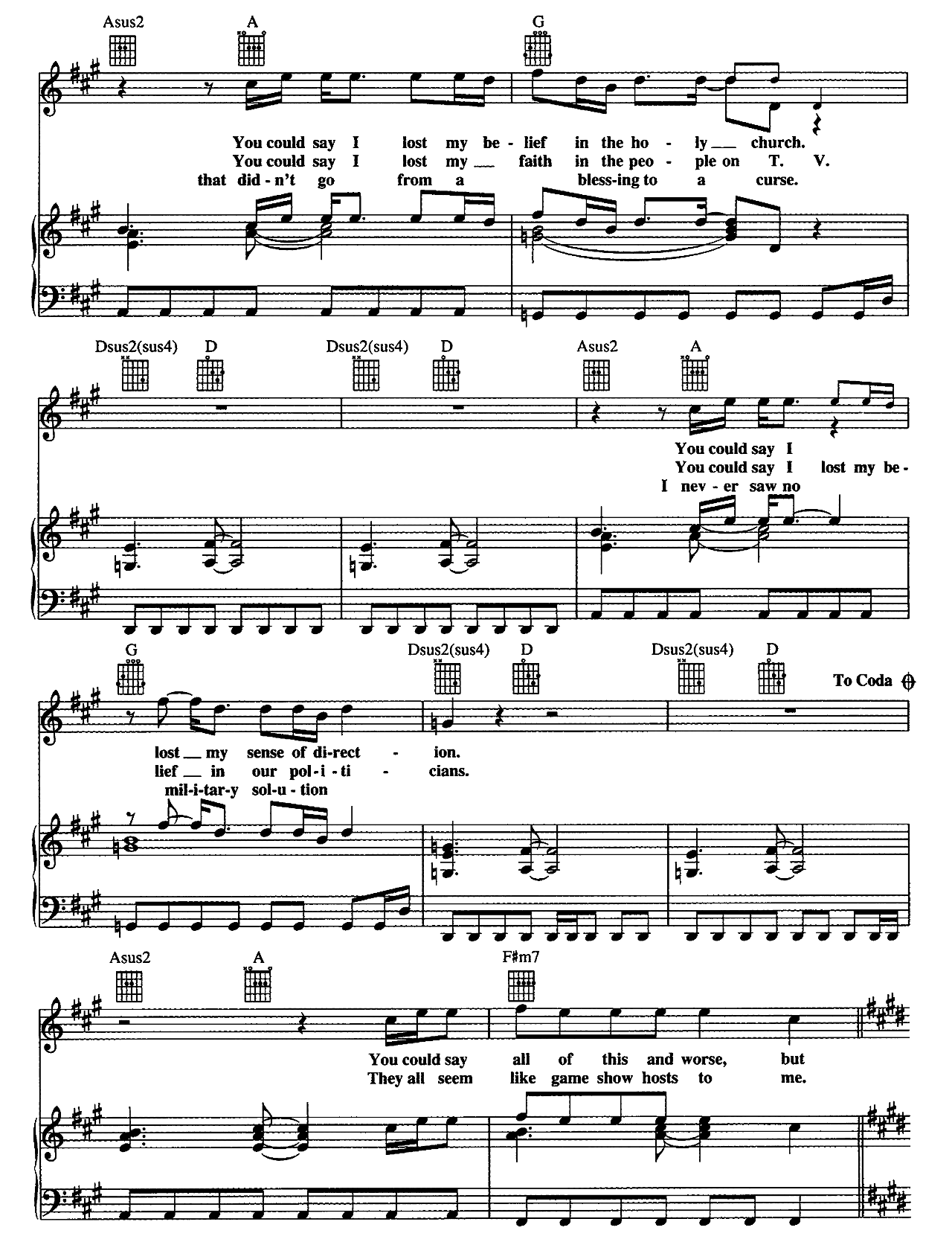 If I Ever Lose My Faith In You sheet music 2