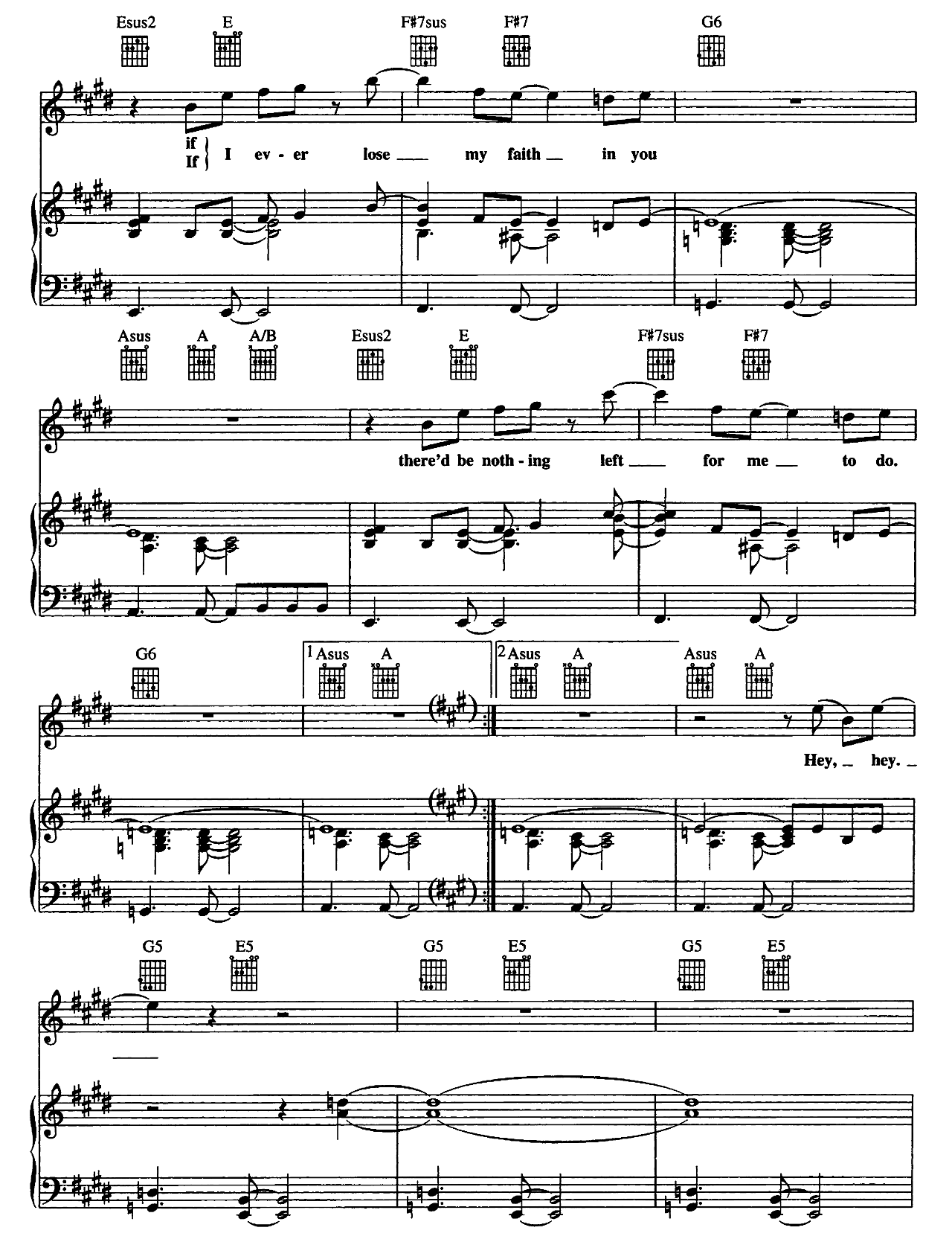 If I Ever Lose My Faith In You sheet music 3