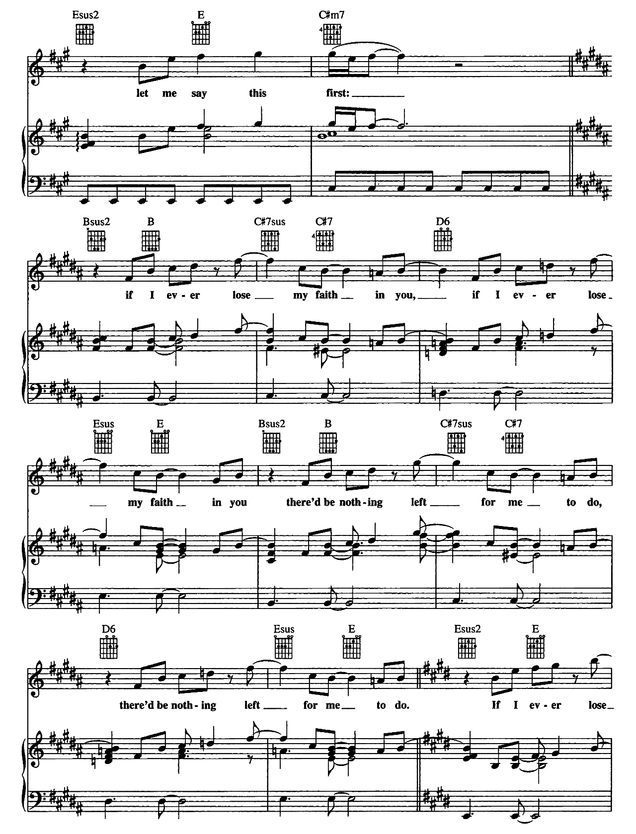 If I Ever Lose My Faith In You sheet music 5