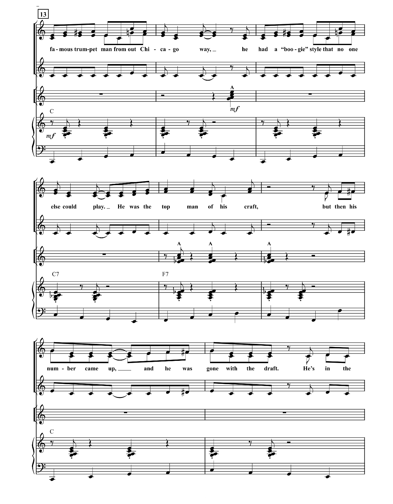 Boogie Woogie Bugle Boy sheet music 2