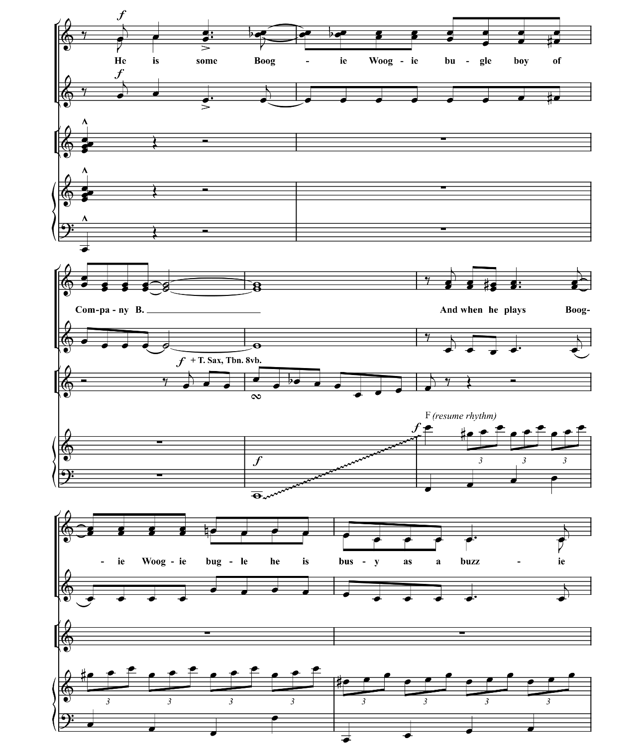 Boogie Woogie Bugle Boy sheet music 7