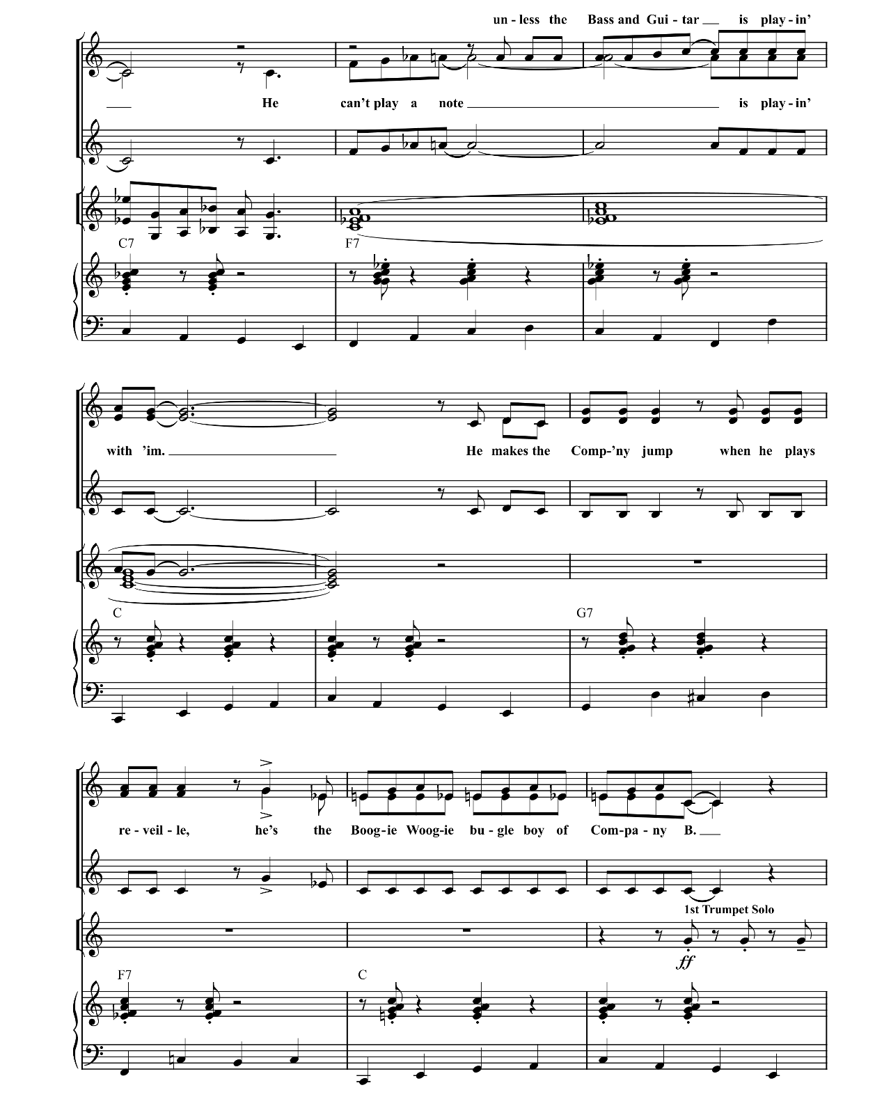 Boogie Woogie Bugle Boy sheet music 9