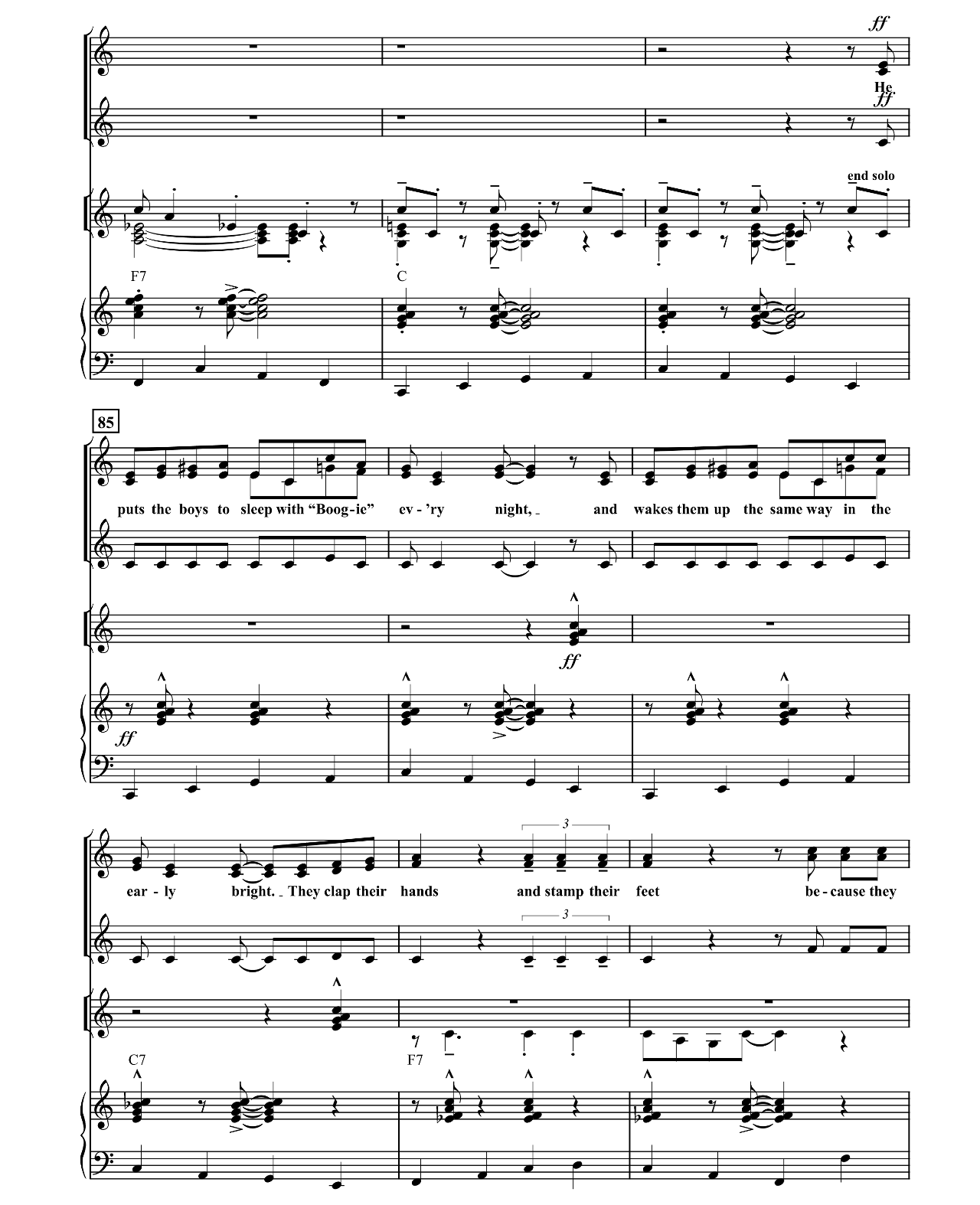 Boogie Woogie Bugle Boy sheet music 11