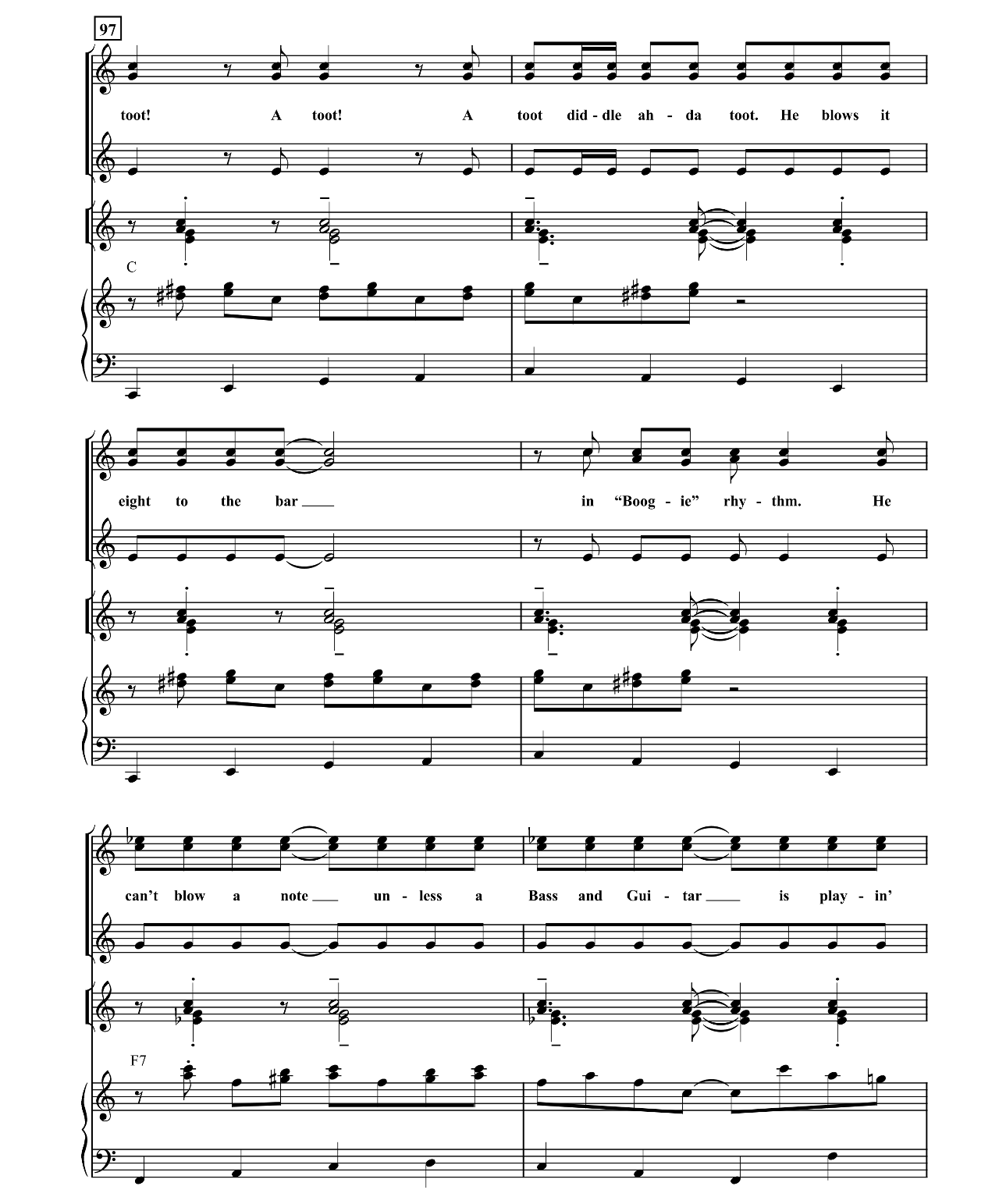 Boogie Woogie Bugle Boy sheet music 13