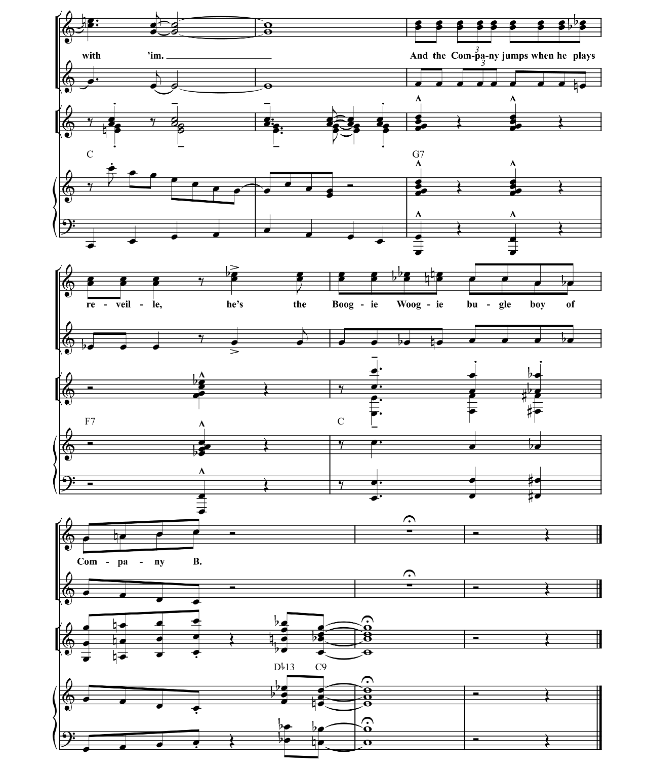 Boogie Woogie Bugle Boy sheet music 14