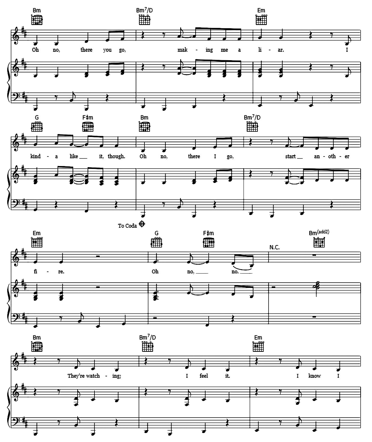 Liar sheet music 4