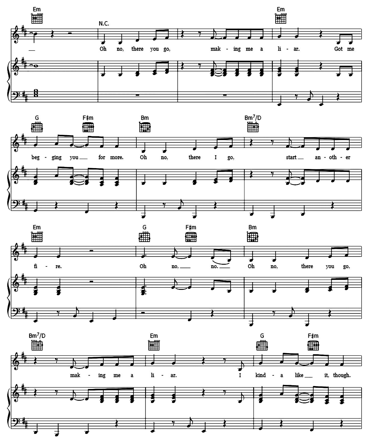 Liar sheet music 7