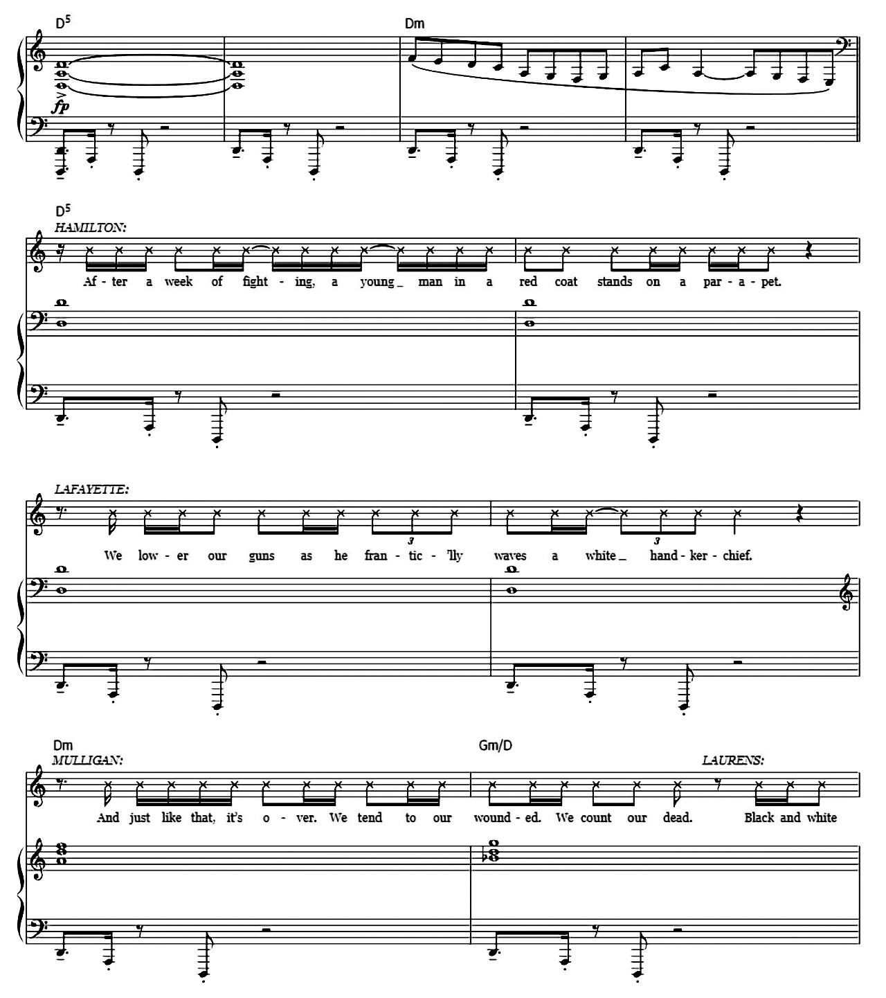 Yorktown (from Hamilton) sheet music 11