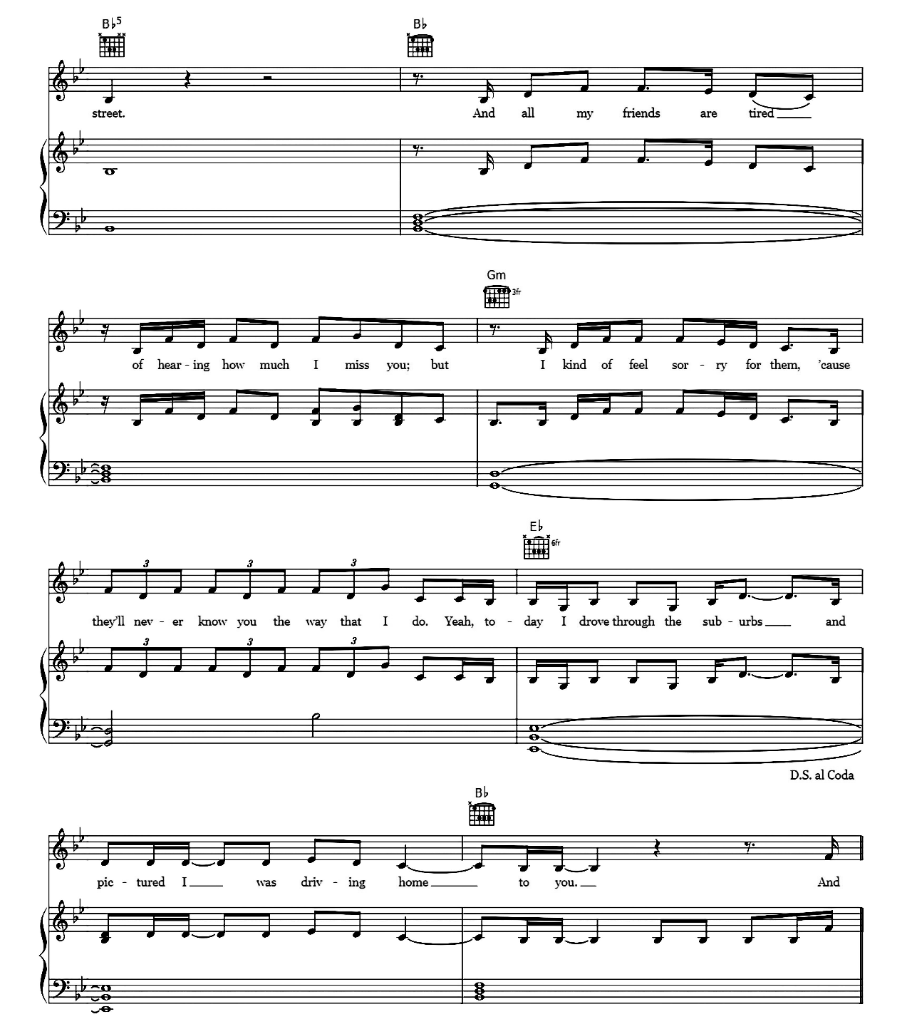 Drivers License sheet music 4