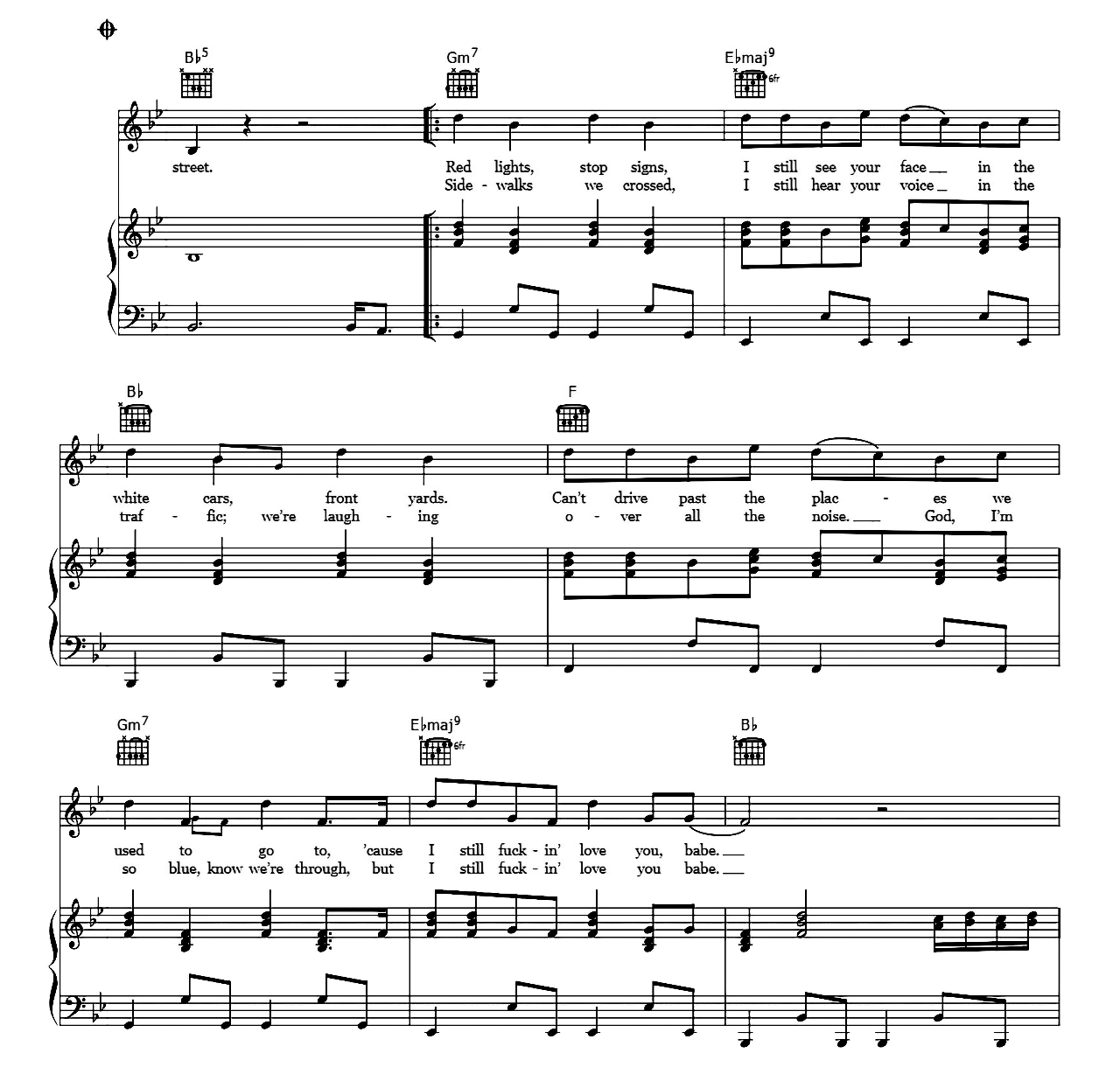 Drivers License sheet music 5