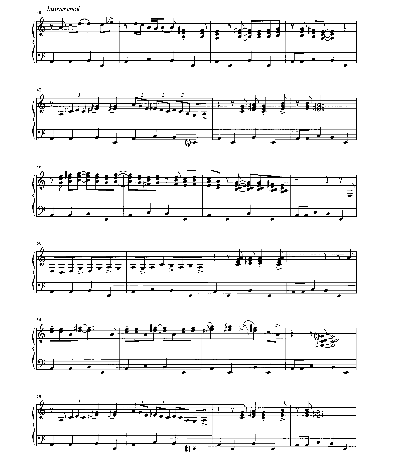 Moondance sheet music 4