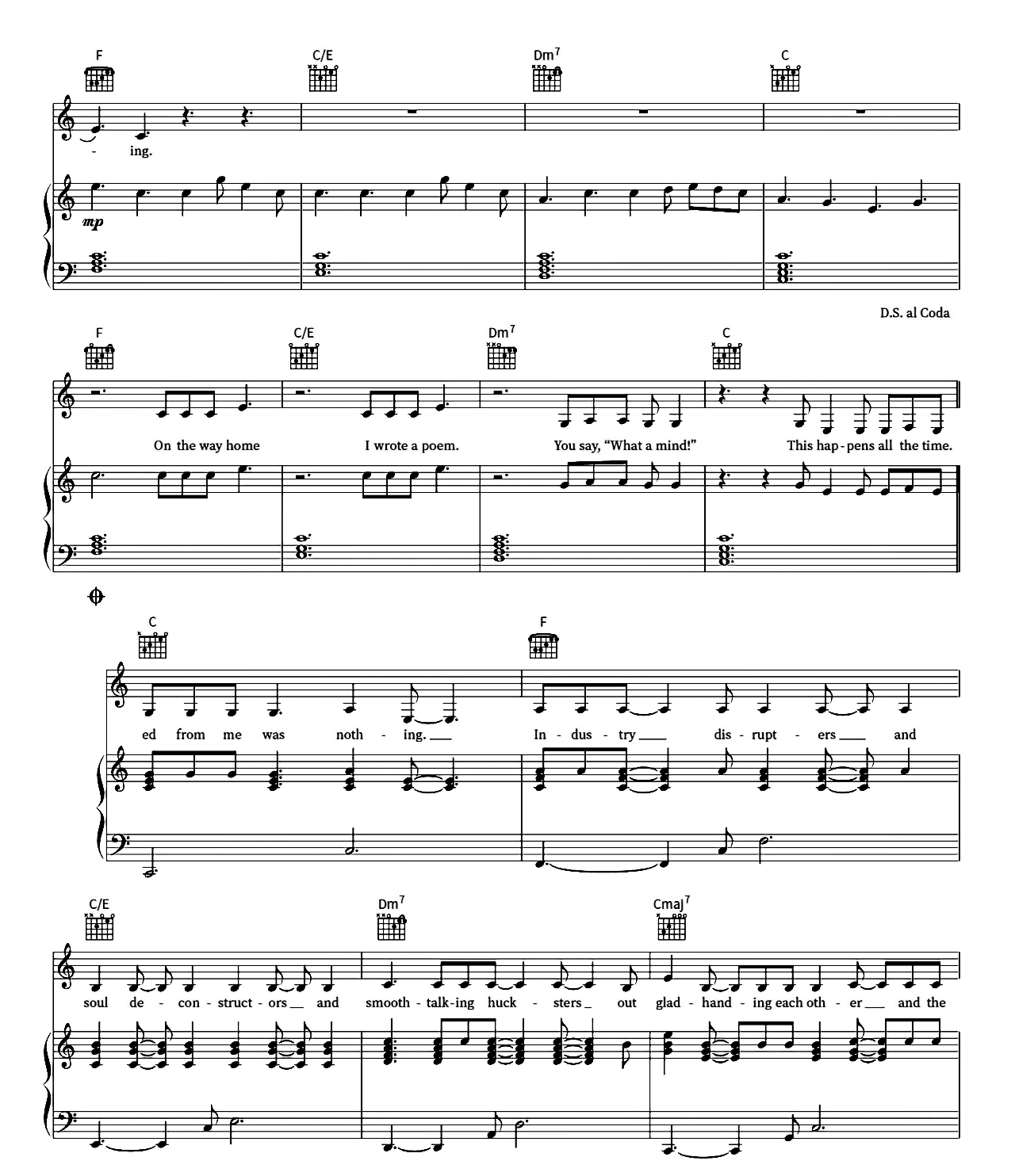 Sweet Nothing sheet music 3