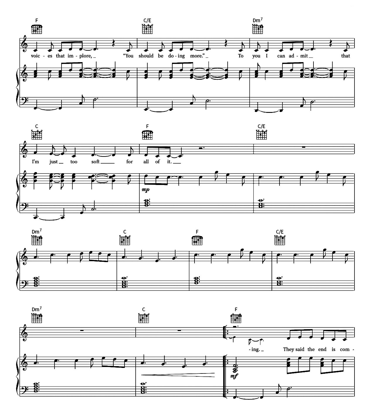 Sweet Nothing sheet music 4