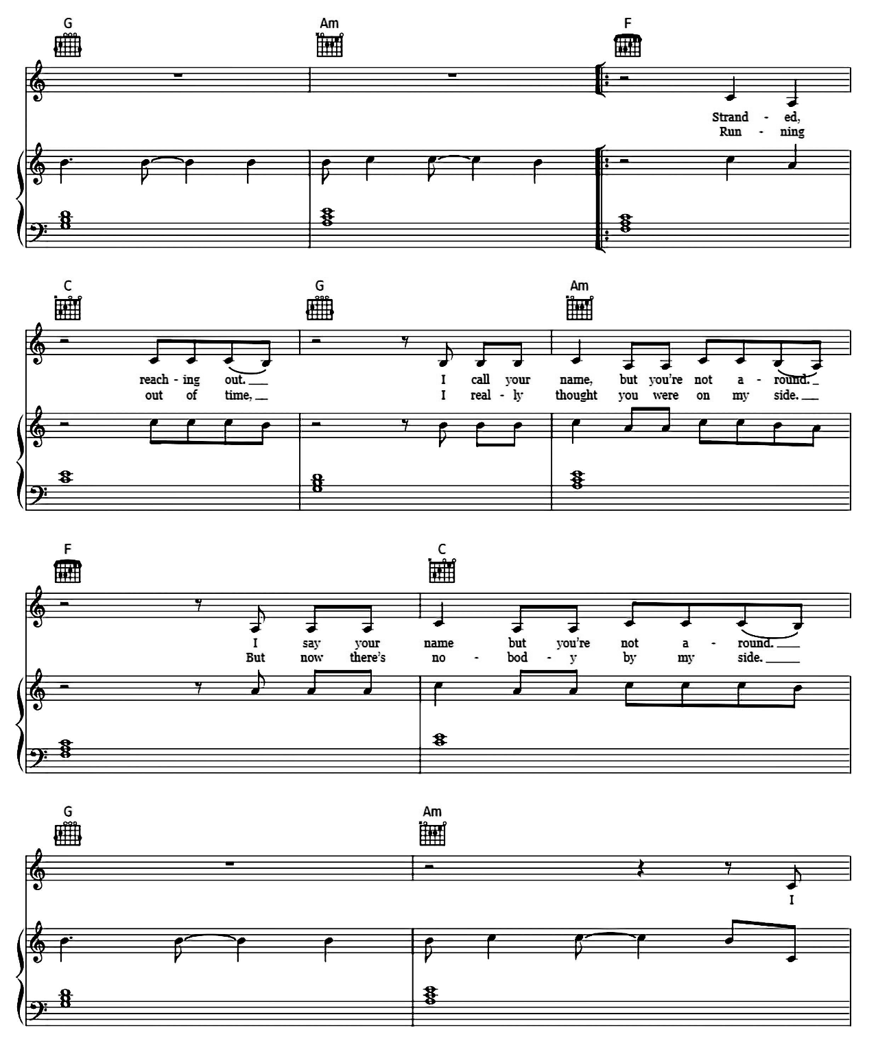 Don't Let Me Down sheet music 2