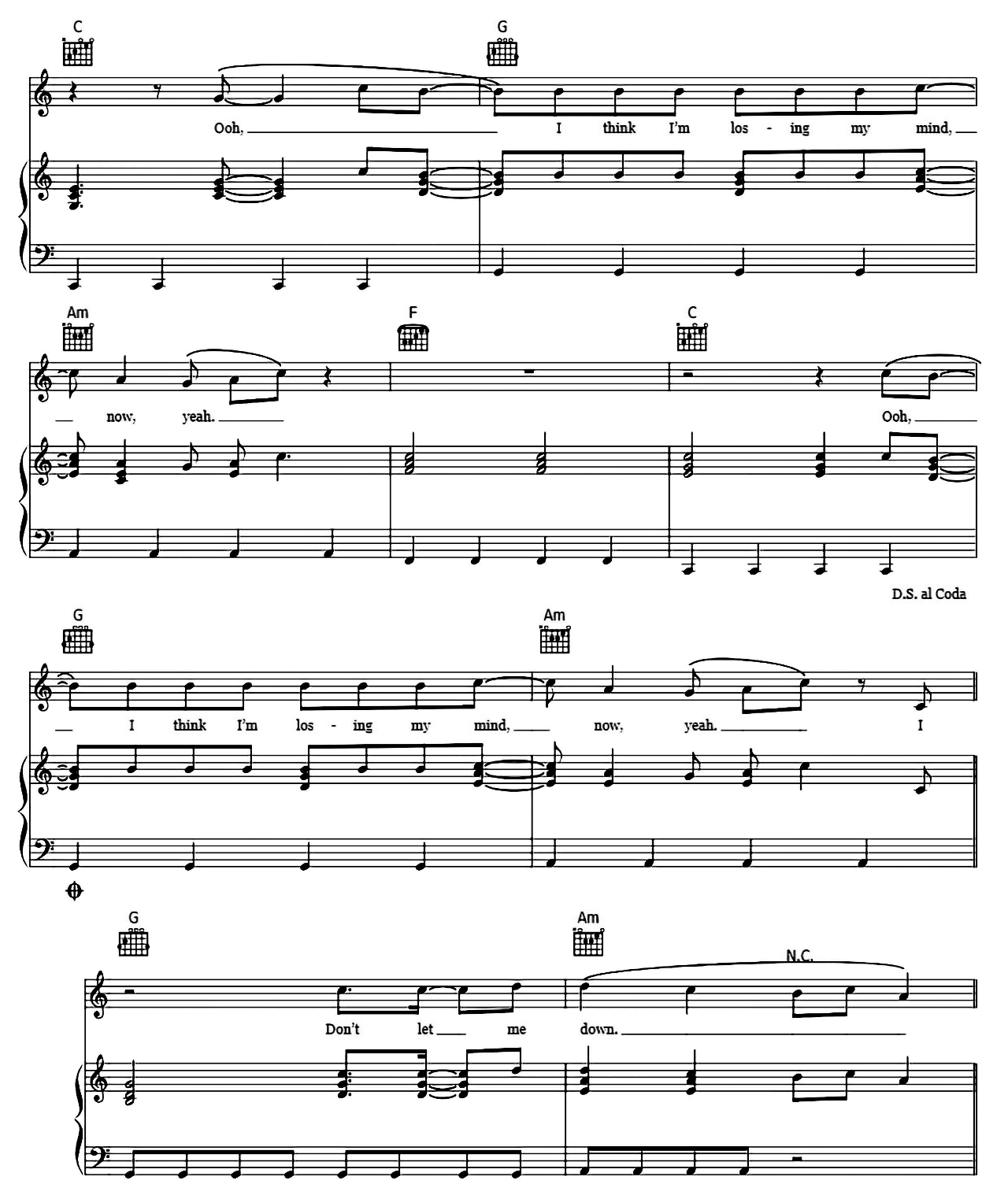 Don't Let Me Down sheet music 6
