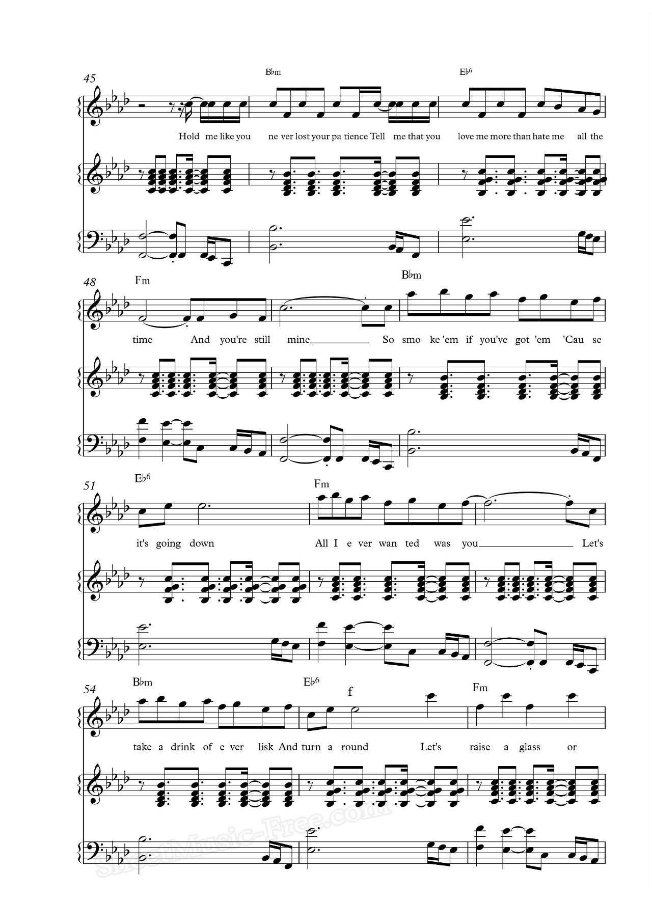 Lost On You sheet music 5