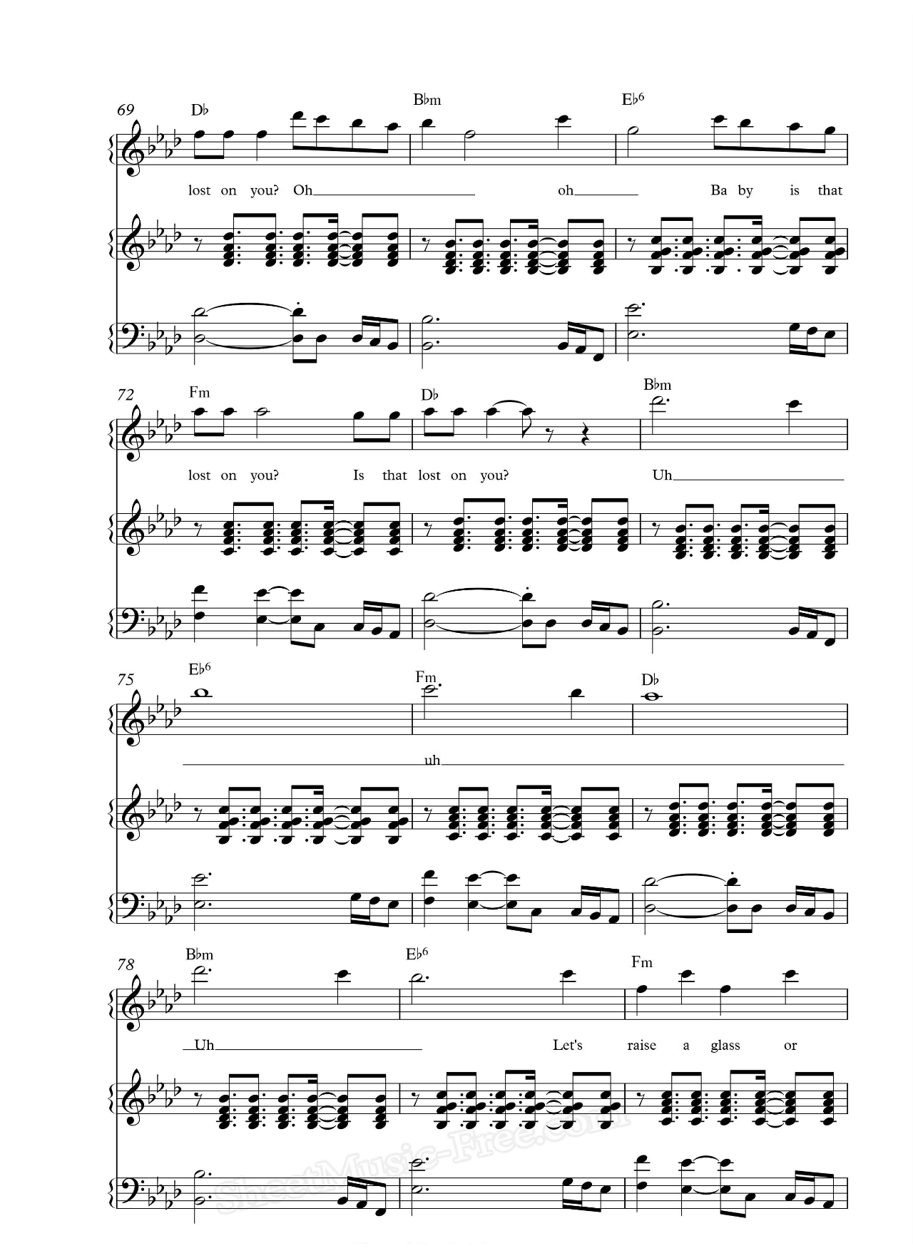 Lost On You sheet music 7