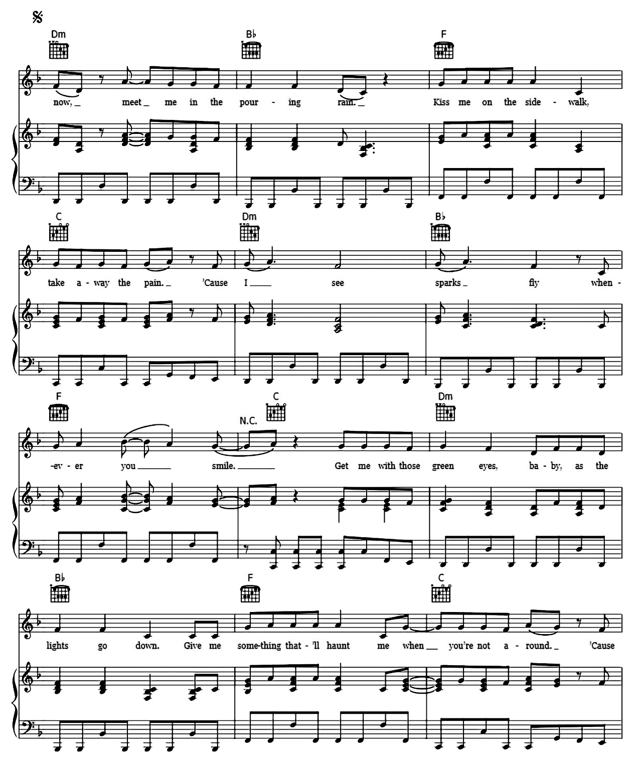 Sparks Fly sheet music 3