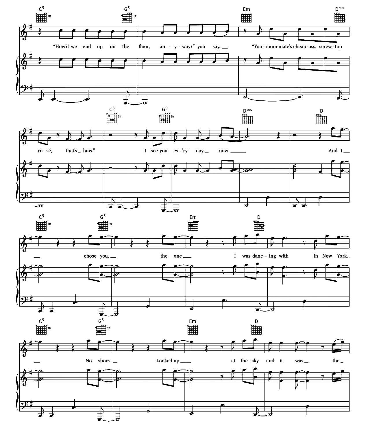 Maroon sheet music 2