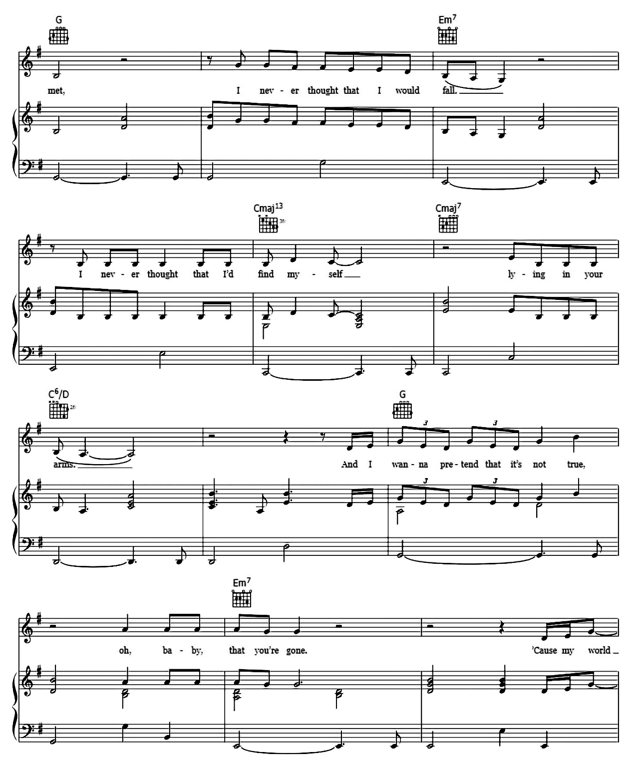I'll Never Love Again (From A Star Is Born) sheet music 5