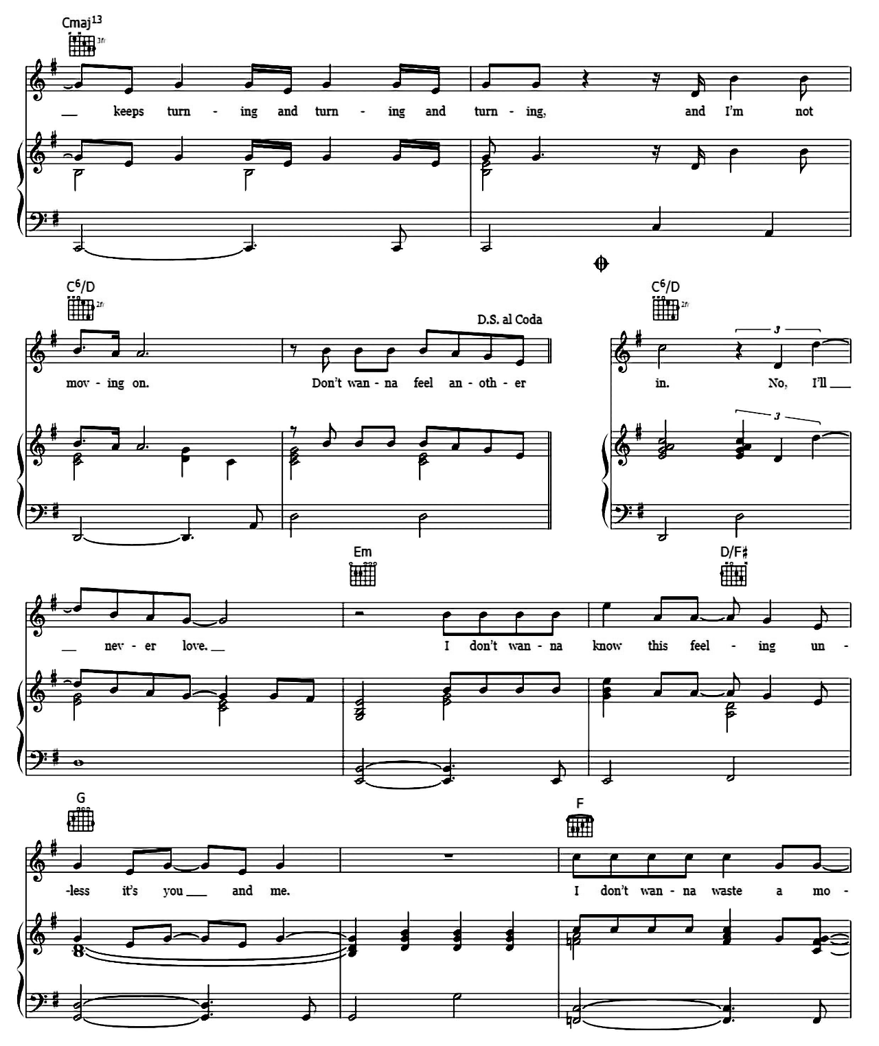 I'll Never Love Again (From A Star Is Born) sheet music 6