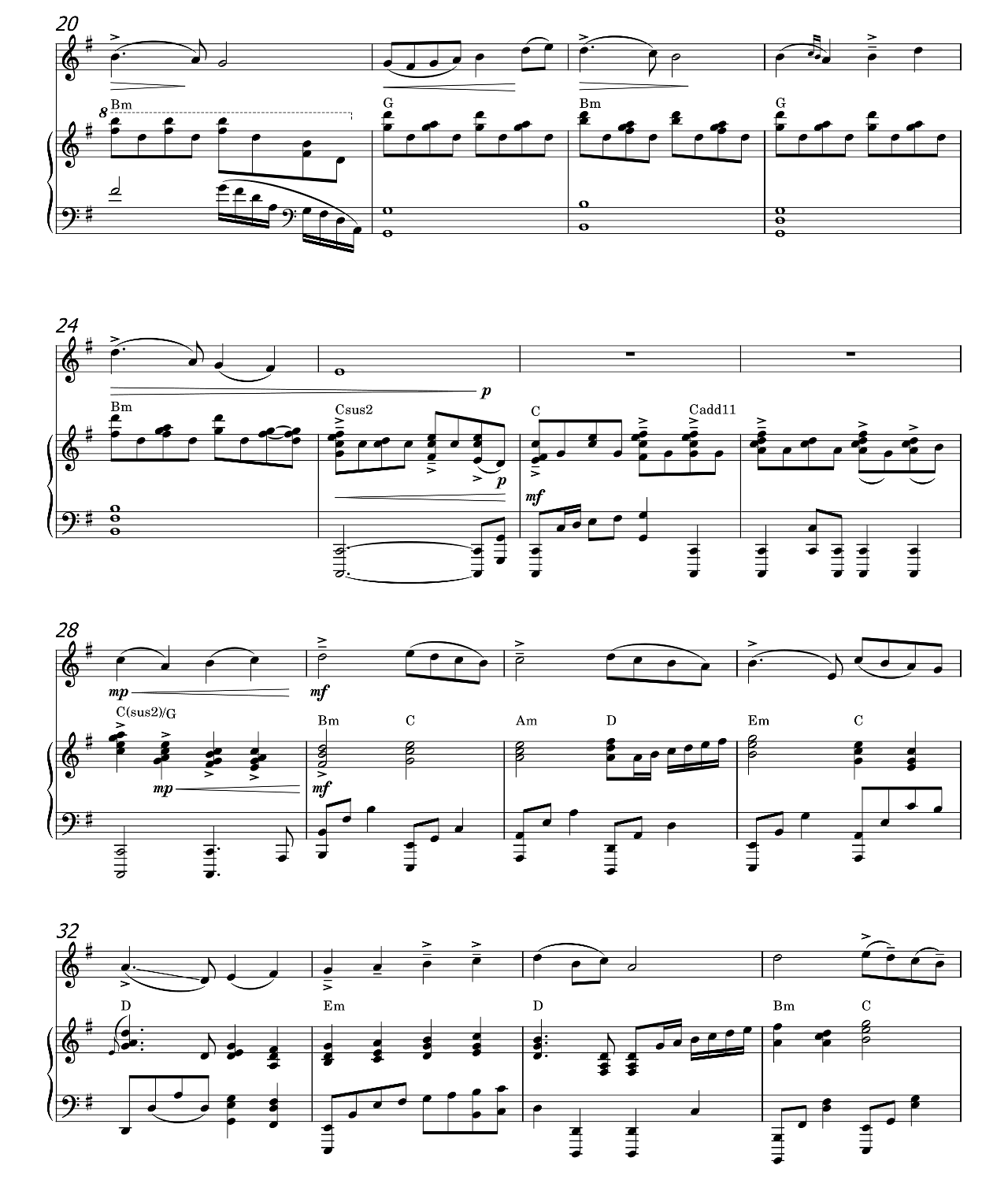 Angels We Have Heard On High sheet music 2