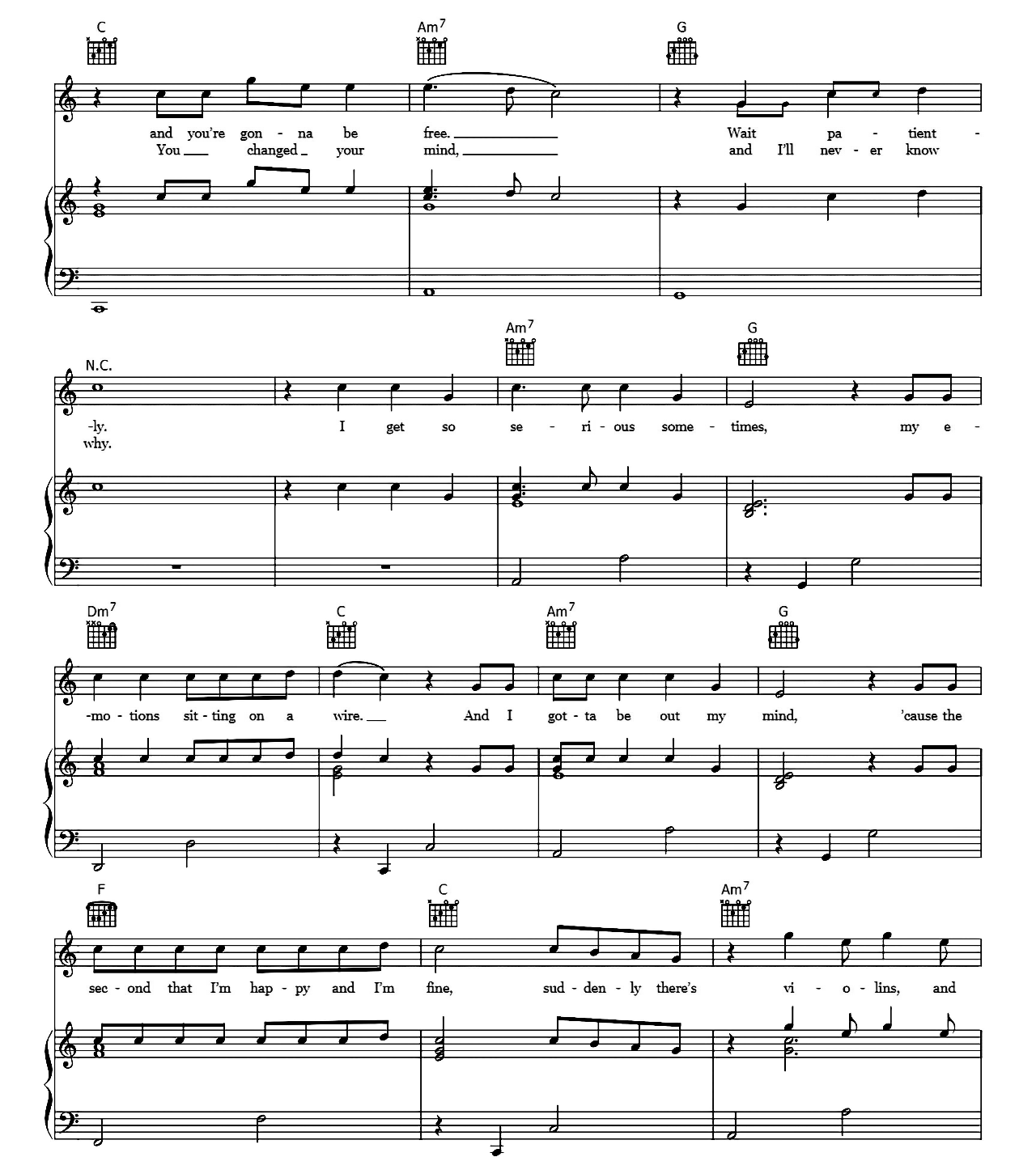 So Serious sheet music 3