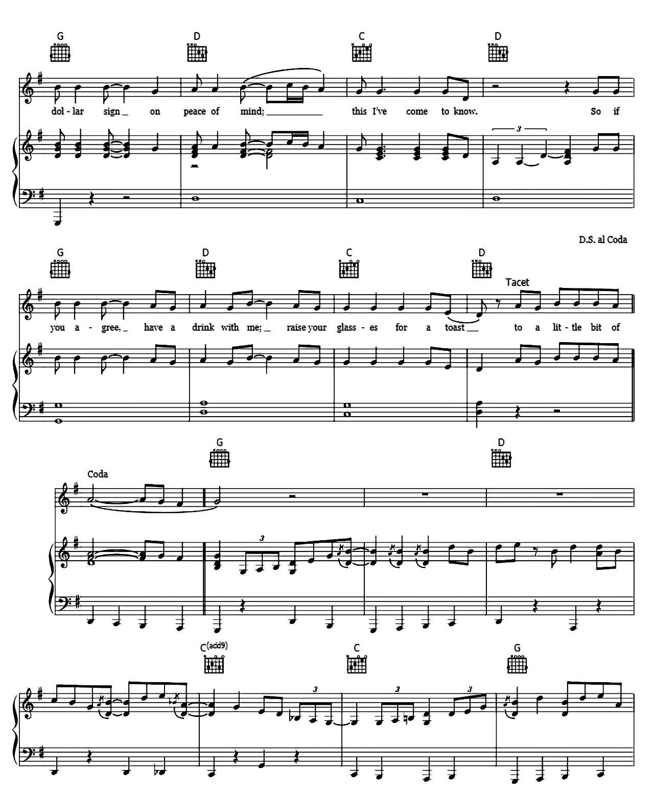 Chicken Fried sheet music 6