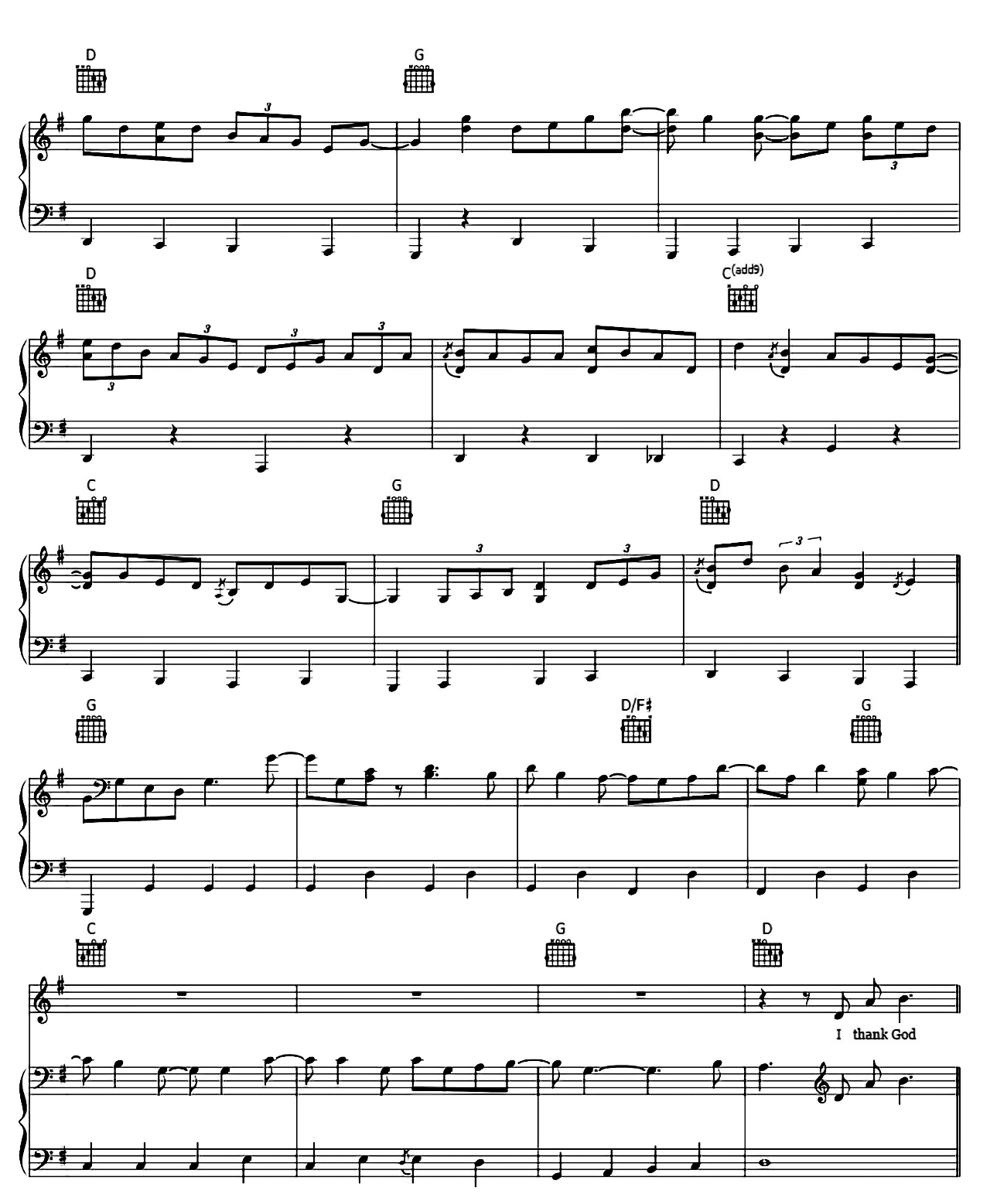 Chicken Fried sheet music 7