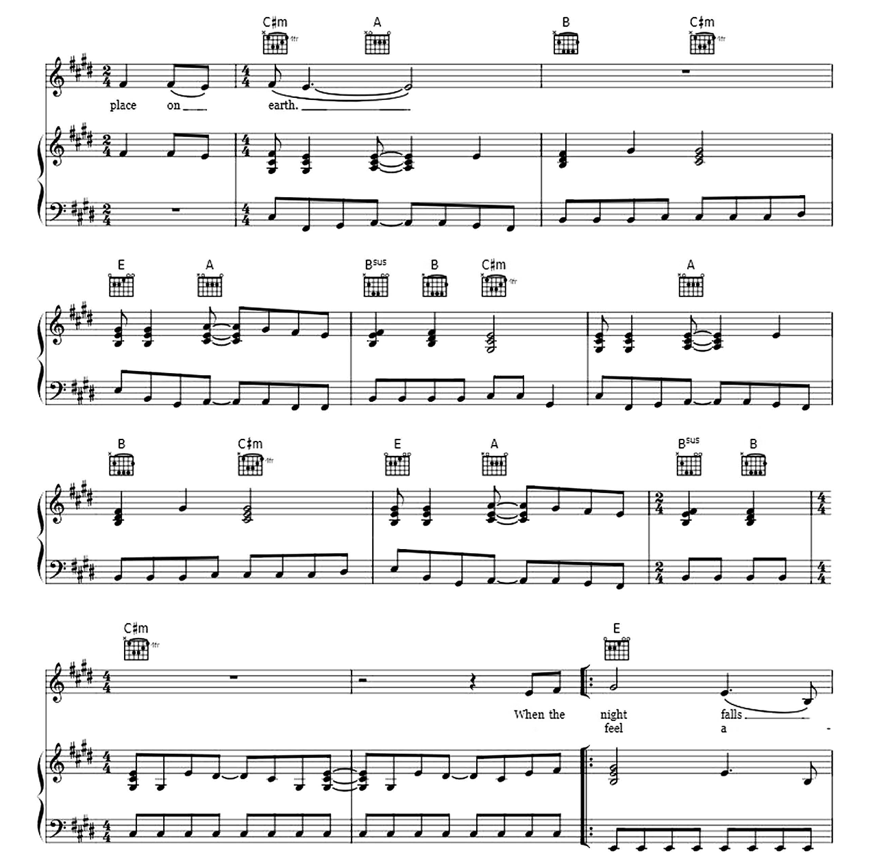 Heaven Is A Place On Earth sheet music 2