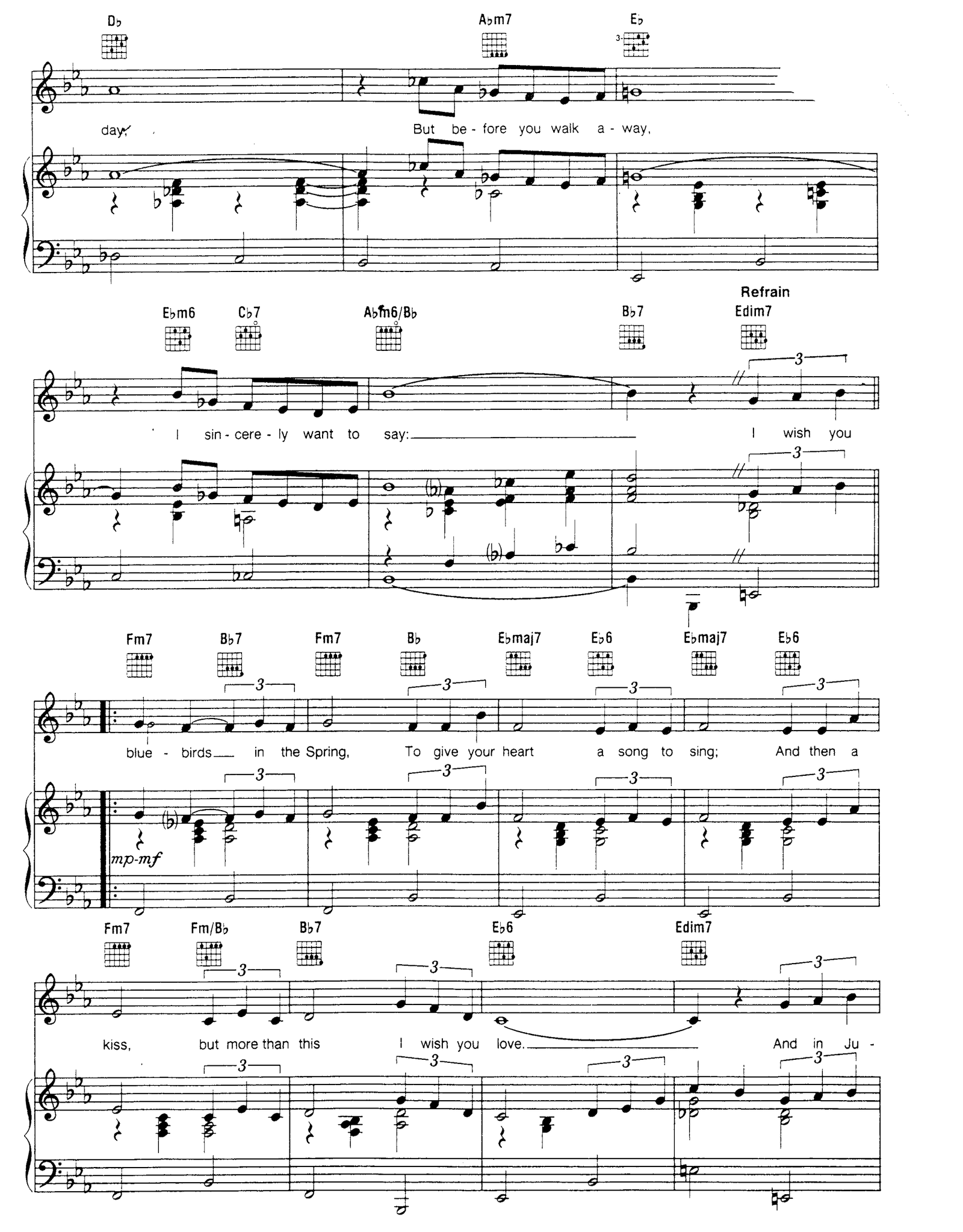 I Wish You Love sheet music 2
