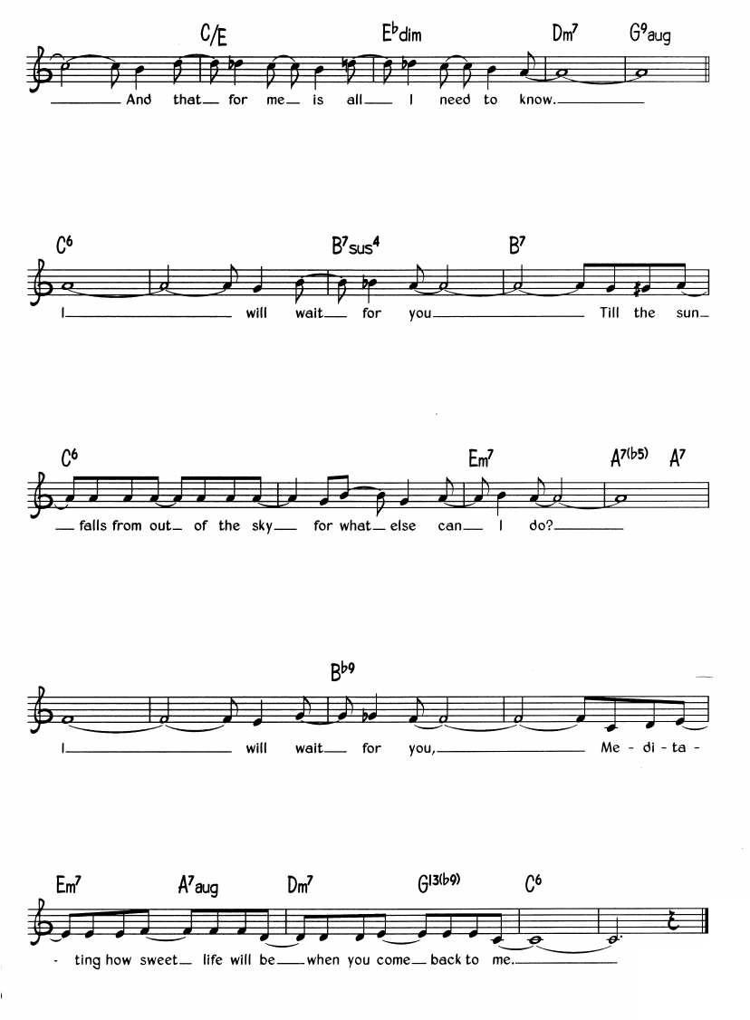 Meditation sheet music 2