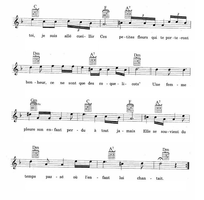 Maman sheet music 3