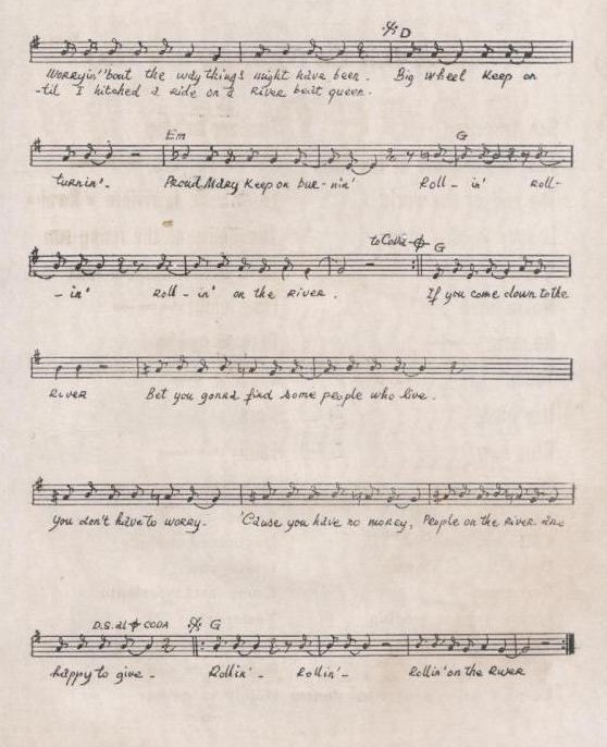 Proud Mary sheet music 2