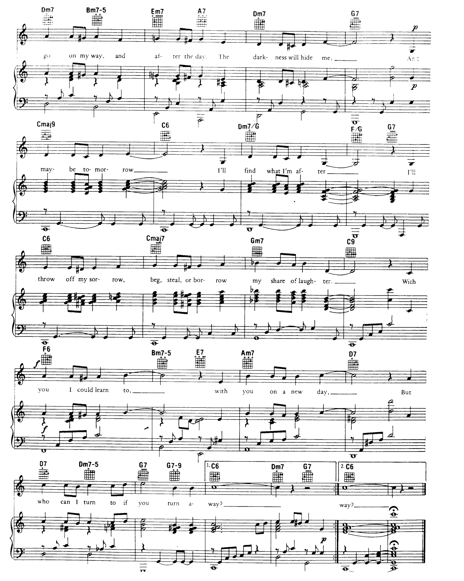 Who Can I Turn To sheet music 2