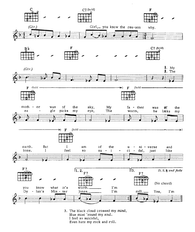 Yer Blues sheet music 2
