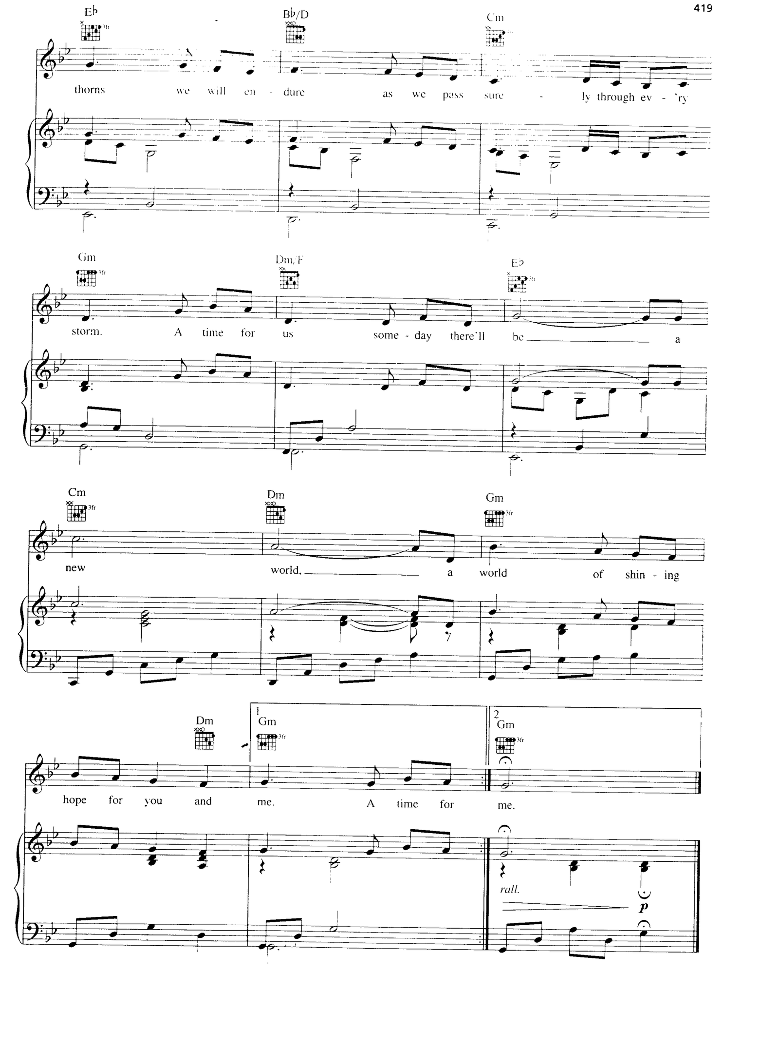 A Time For Us sheet music 3