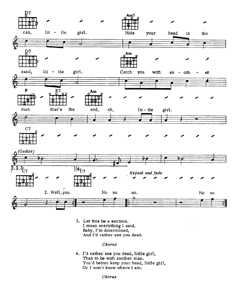 Run For Your Life sheet music 2