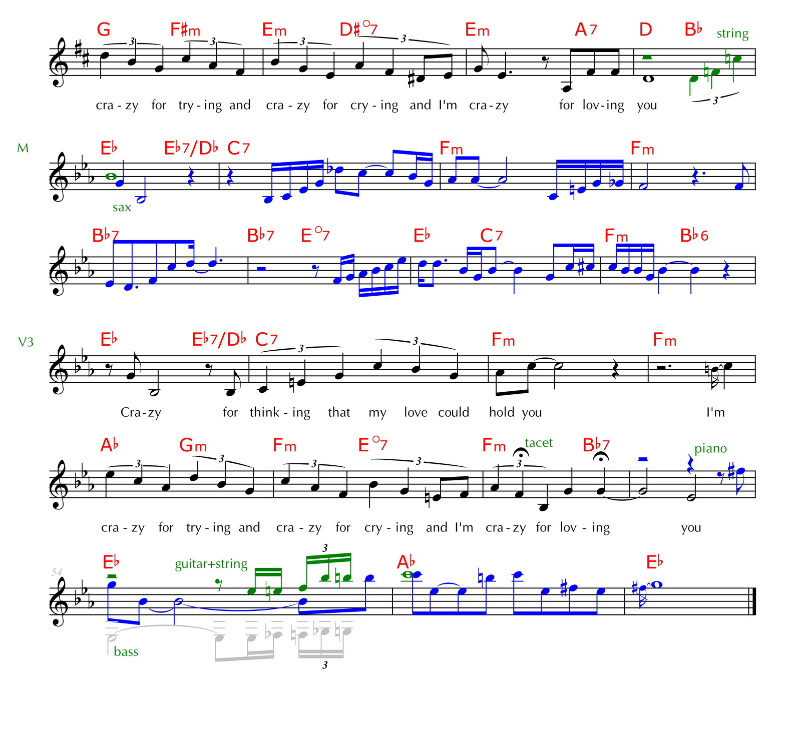 Crazy sheet music 2