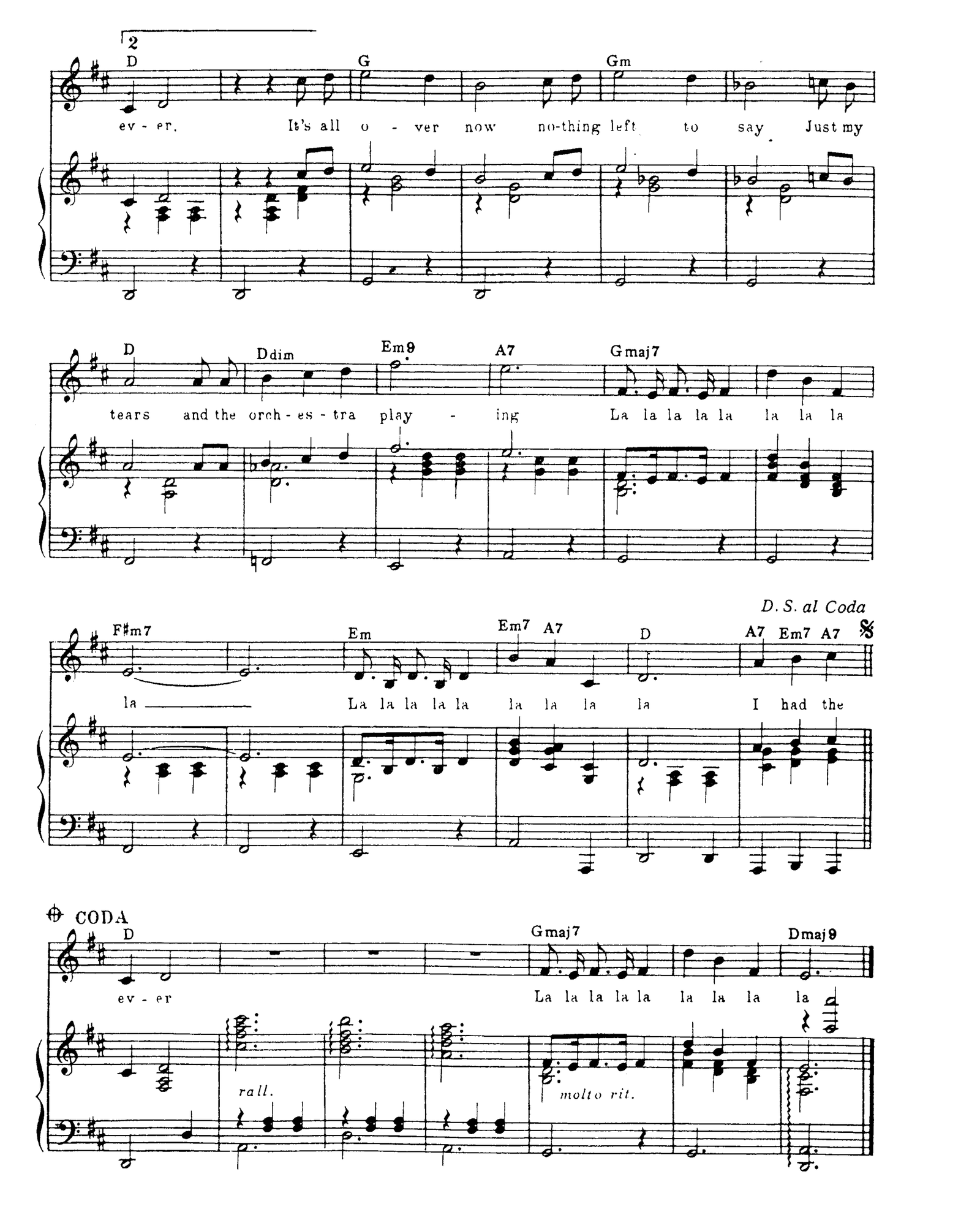 The Last Waltz sheet music 3