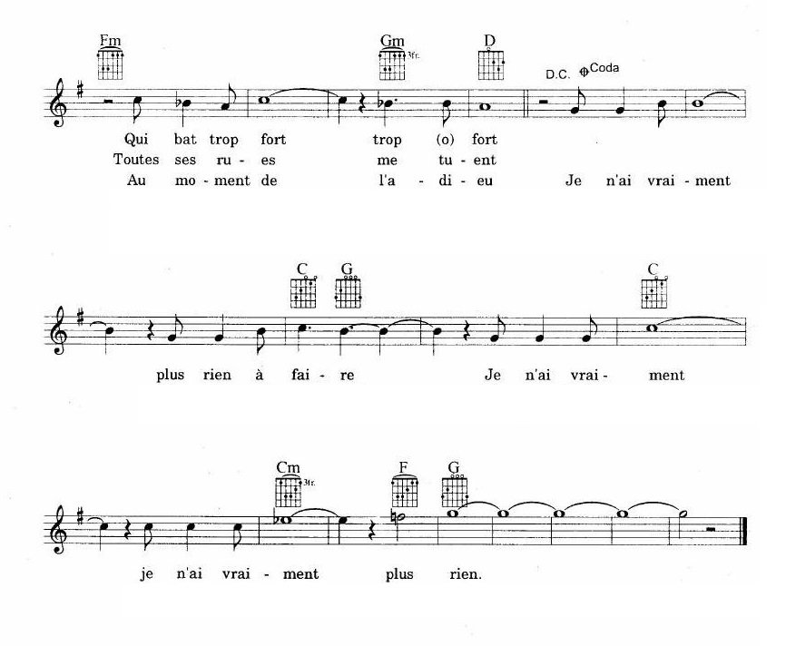 Et Maintenant sheet music 3
