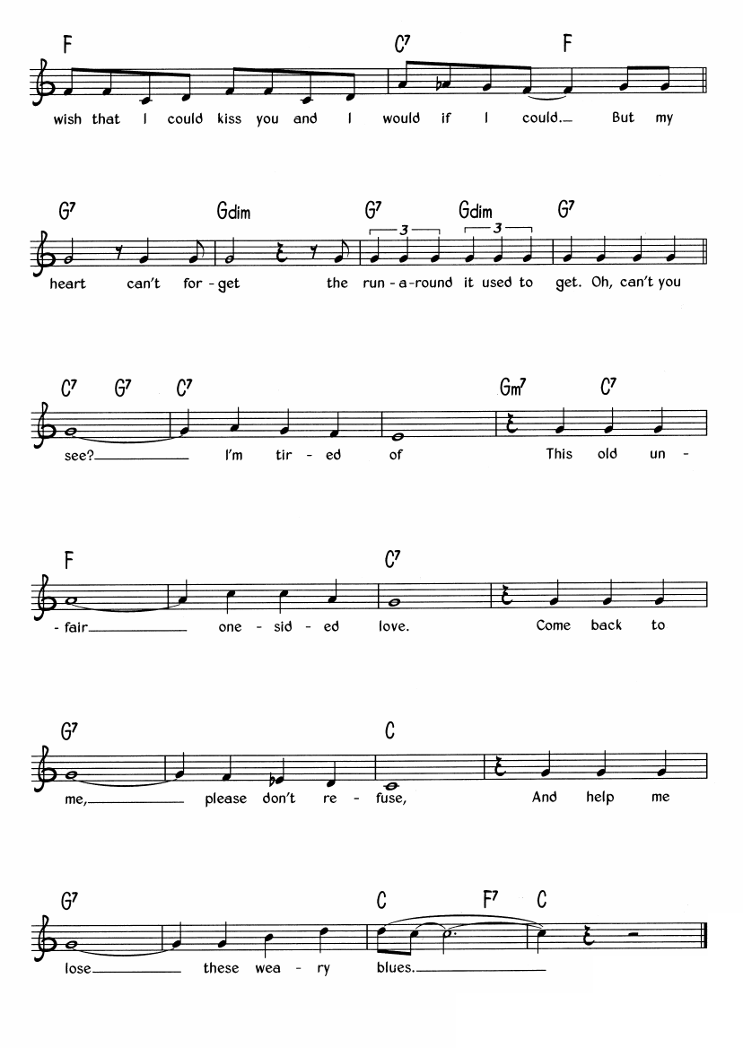 Weary Blues sheet music 2